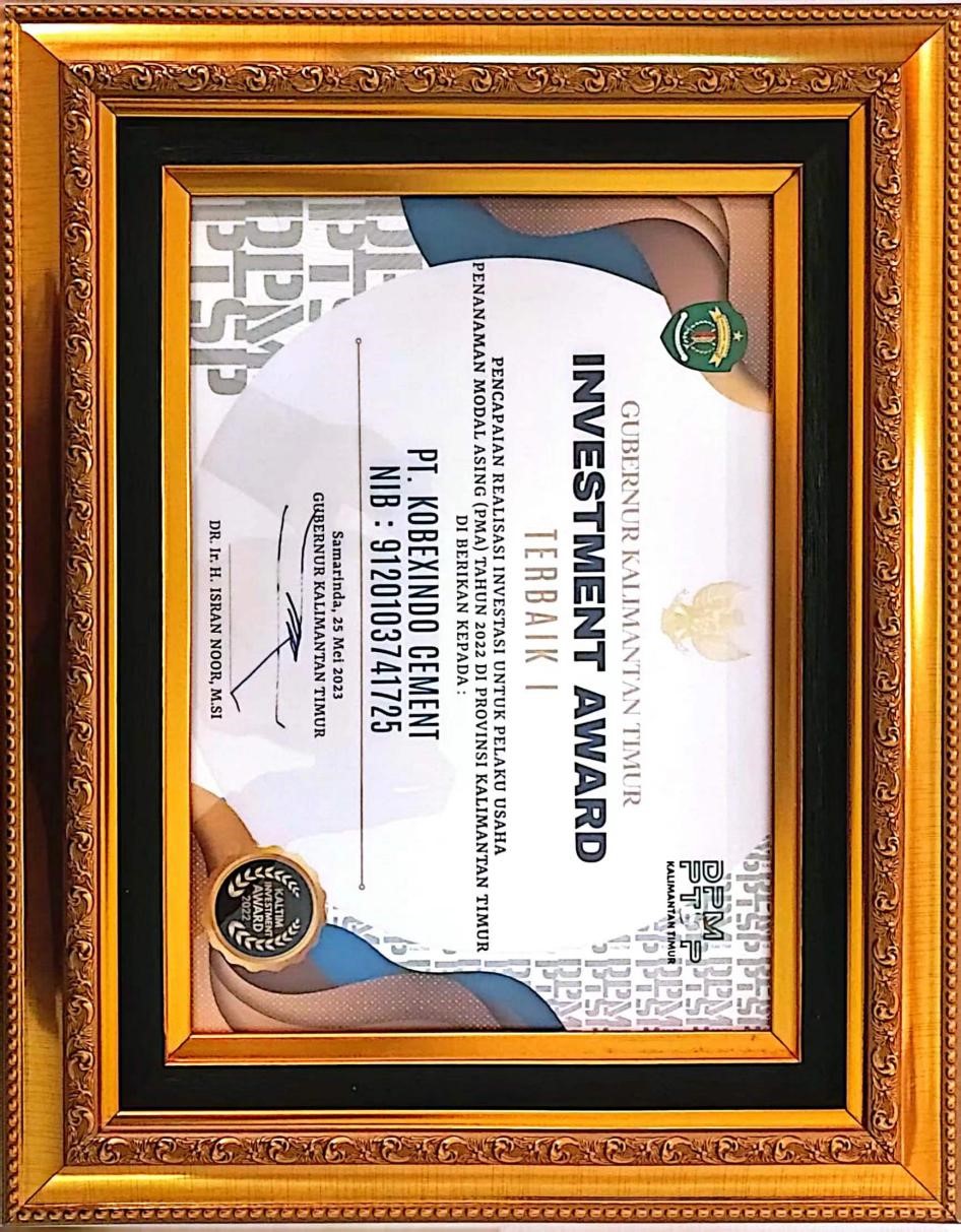 印尼东加MILE米乐集团荣获最佳外国直接投资一等奖